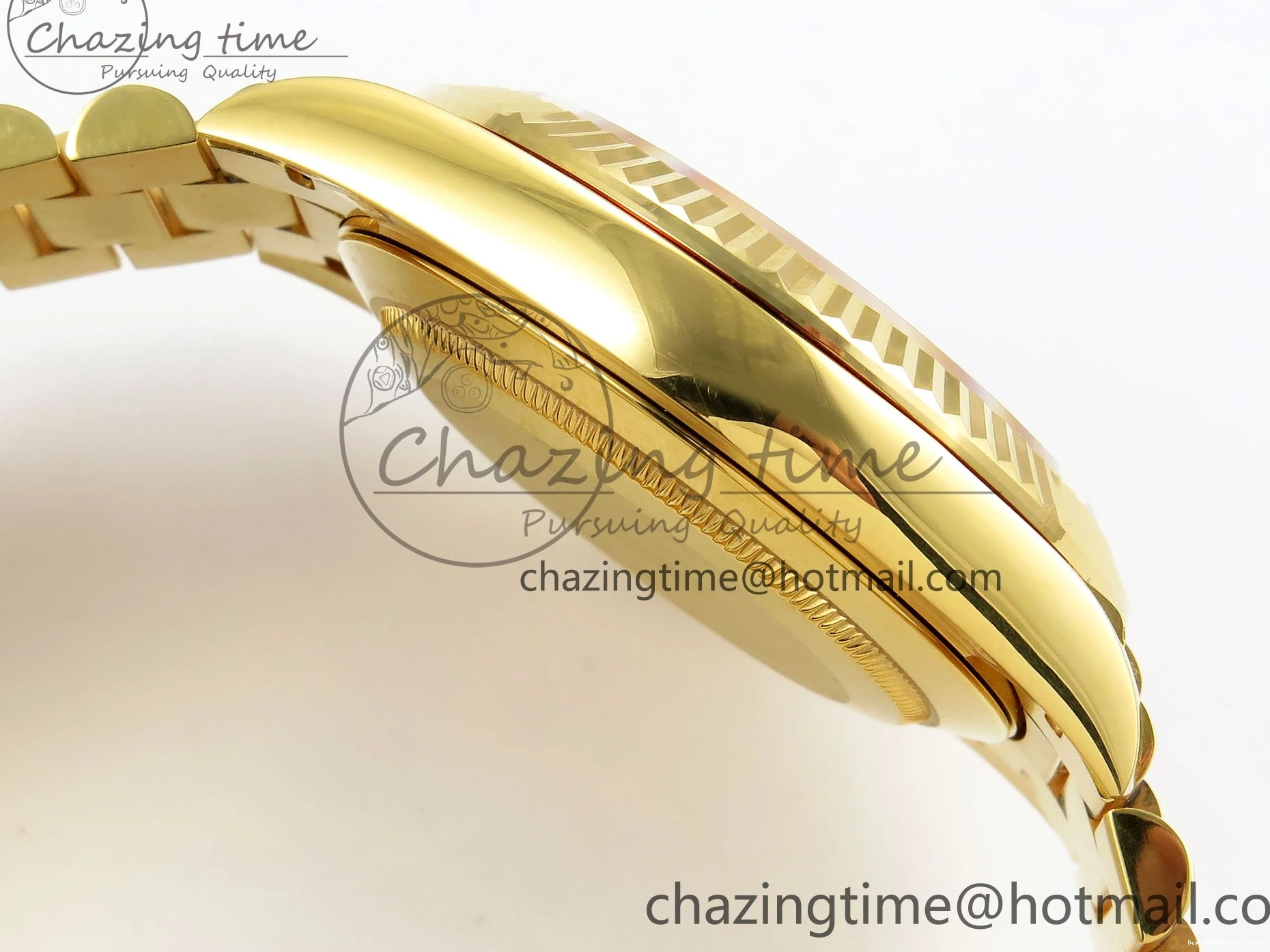 Best AAA Replica Sites Bezel ARF 228238 Crystal Diamonds Bracelet DayDate WrinkleFree 40 YG President VR 1550 on Steel 904L 0123